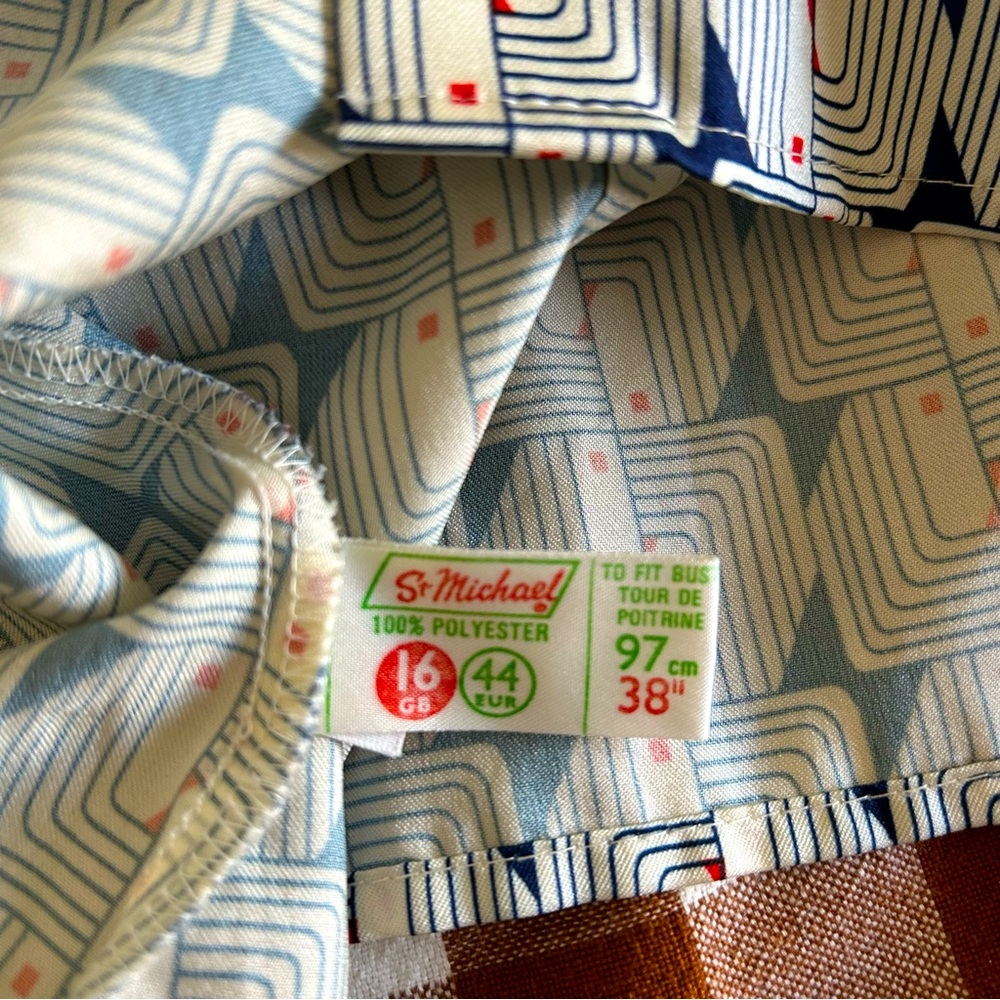 Vintage bow tie neck blouse - Picture 4 of 4